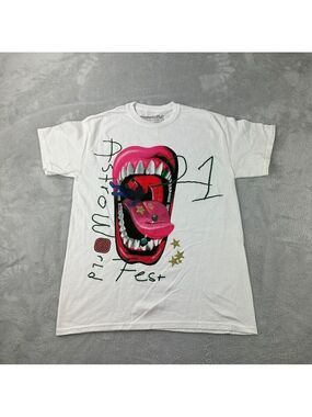Travis Scott Astroworld 2021 Festival Merch Men's Small White T-Shirt